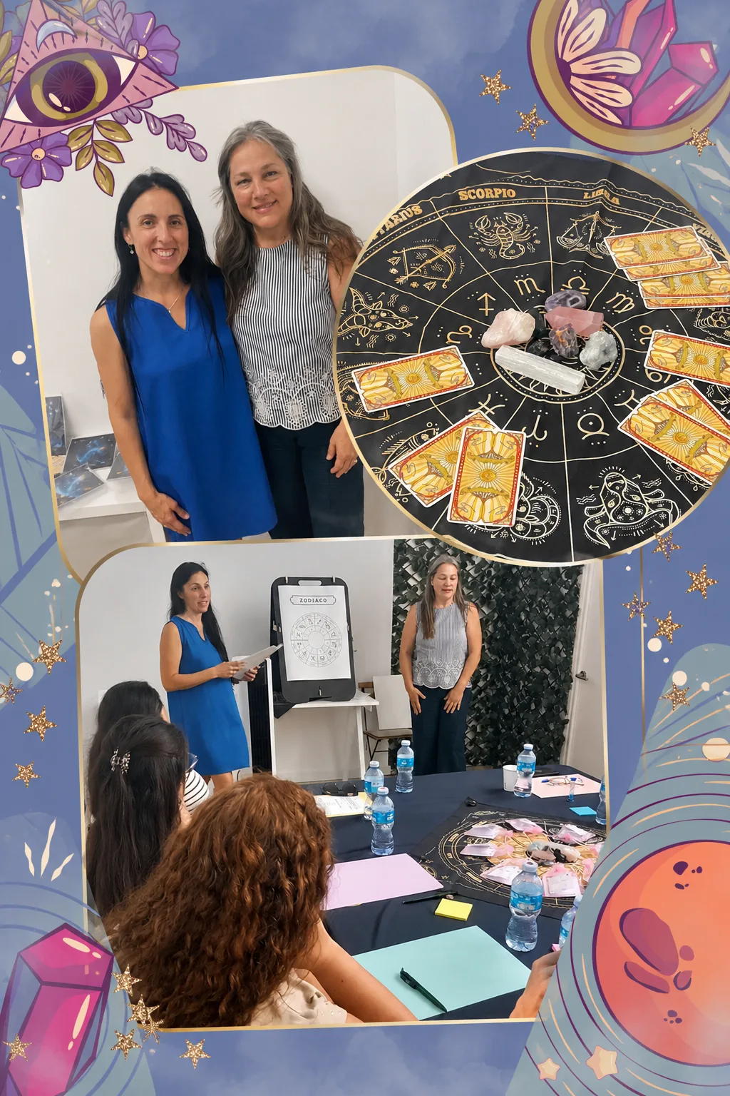 Collage del evento Géminis networking potenciado con Astrología y Tarot del 13 de junio de 2026